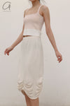 SWAYING/KNIT Pleated Skirt SW22SSB06 White